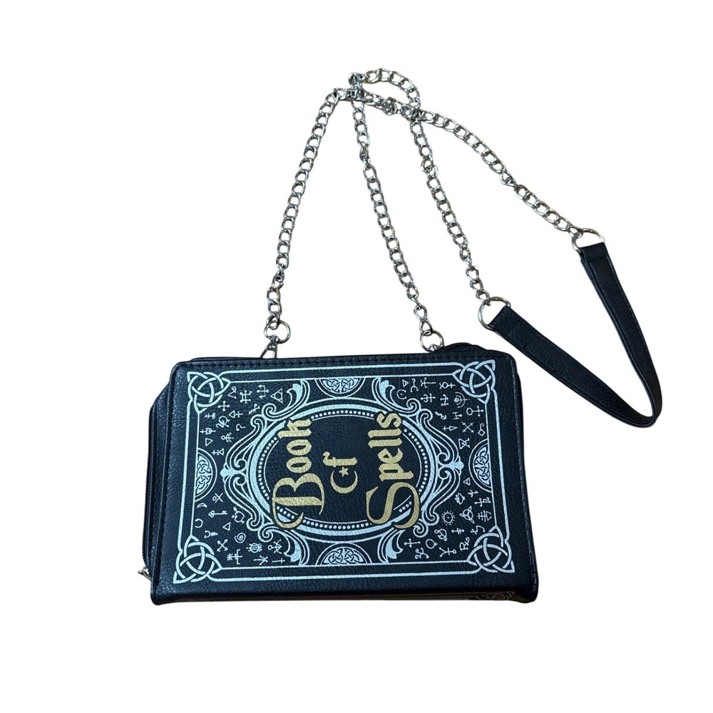 Spirit Halloween Book of Spells Purse Women Black Goth Novelty Bag SIZE OS